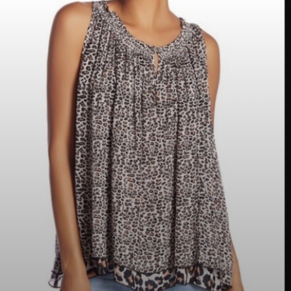 Scotch & Soda Tops - Scotch and Soda animal print chiffon blouse
